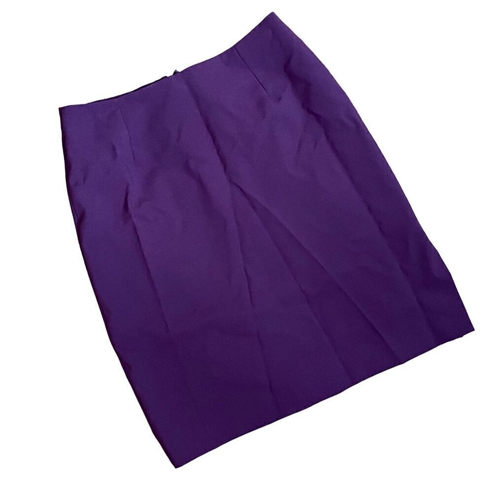 Plum pencil skirt business casual lightweight summery style purple women size XS